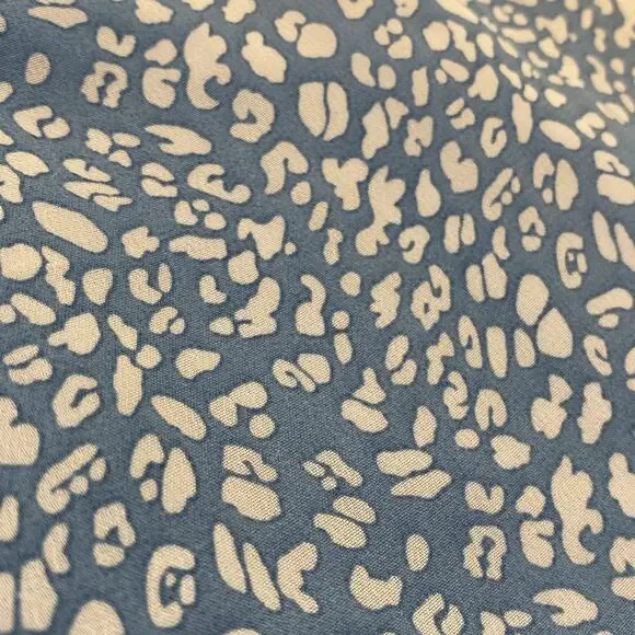 Dusty Blue Boho Peasant Ruffles V-Neck Dress Size Small - Picture 6 of 6